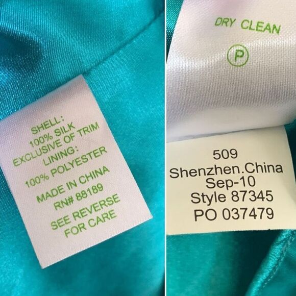 Lilly Pulitzer Jillie Chiffon Strapless Dress in Sea Blue Size 2 - Picture 8 of 12